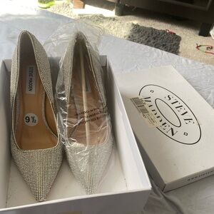 Steve Madden Women's Silver Heels